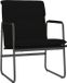 vidaXL Fauteuil en similicuir noir 55x64x80 cm