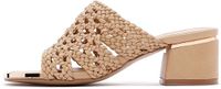 DERIMOD Muiltjes Met Middelhoge Hak Imitation Leren Mid Heel Muiltjes