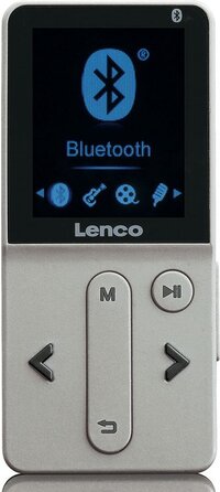 Lenco Xemio-280SI - MP4-speler - 8 GB - Zilver