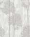 Superfresco Easy Eternal Blumen Gris Papier peint gaufré - 10m x 52cm