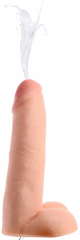 Loadz Dual Density Spuitende Dildo - 20 cm - Blanke beige