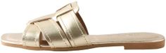 Next - Dames - Forever Comfort® muilsandalen met stiksels en extra brede pasvorm - Goud