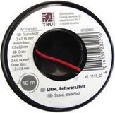 TRU COMPONENTS 1567053 Draad 2 x 0.14 mm² Bruin, Geel 10 m