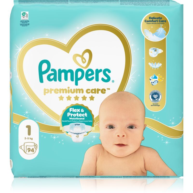 Pampers Premium Care Jumbo S1, 94 stuks