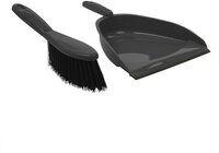 ProPlus Stoffer En Blik 22 X 33 Cm Grijs/zwart 2-delig