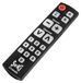 Télécommande universelle - Programmable - Infrarouge - Noir - Pour téléviseurs et appareils AV