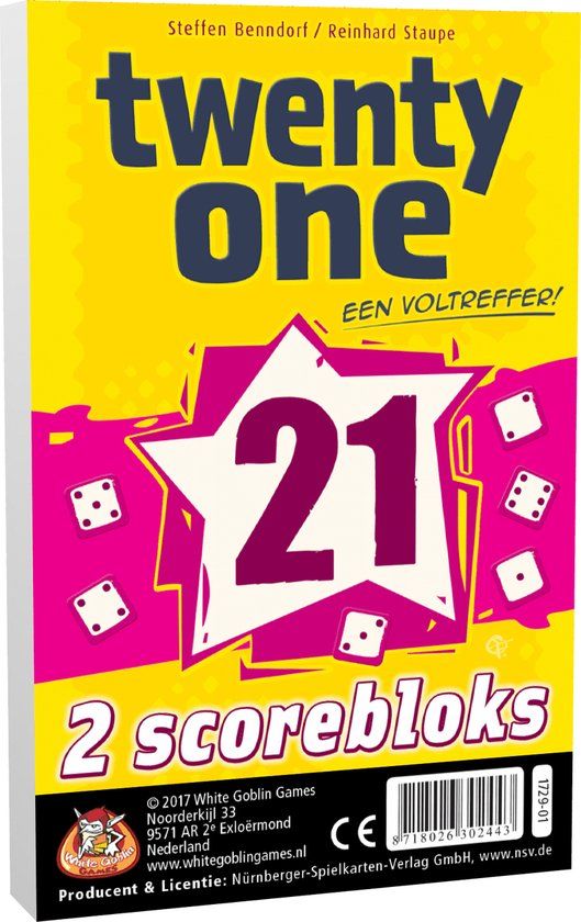 White Goblin Games Twenty One Scorebloks - Uitbreiding voor dobbelspel - 8+ jaar