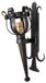Lampe murale médiévale en fer forgé, 50 x 20 cm, douille E27