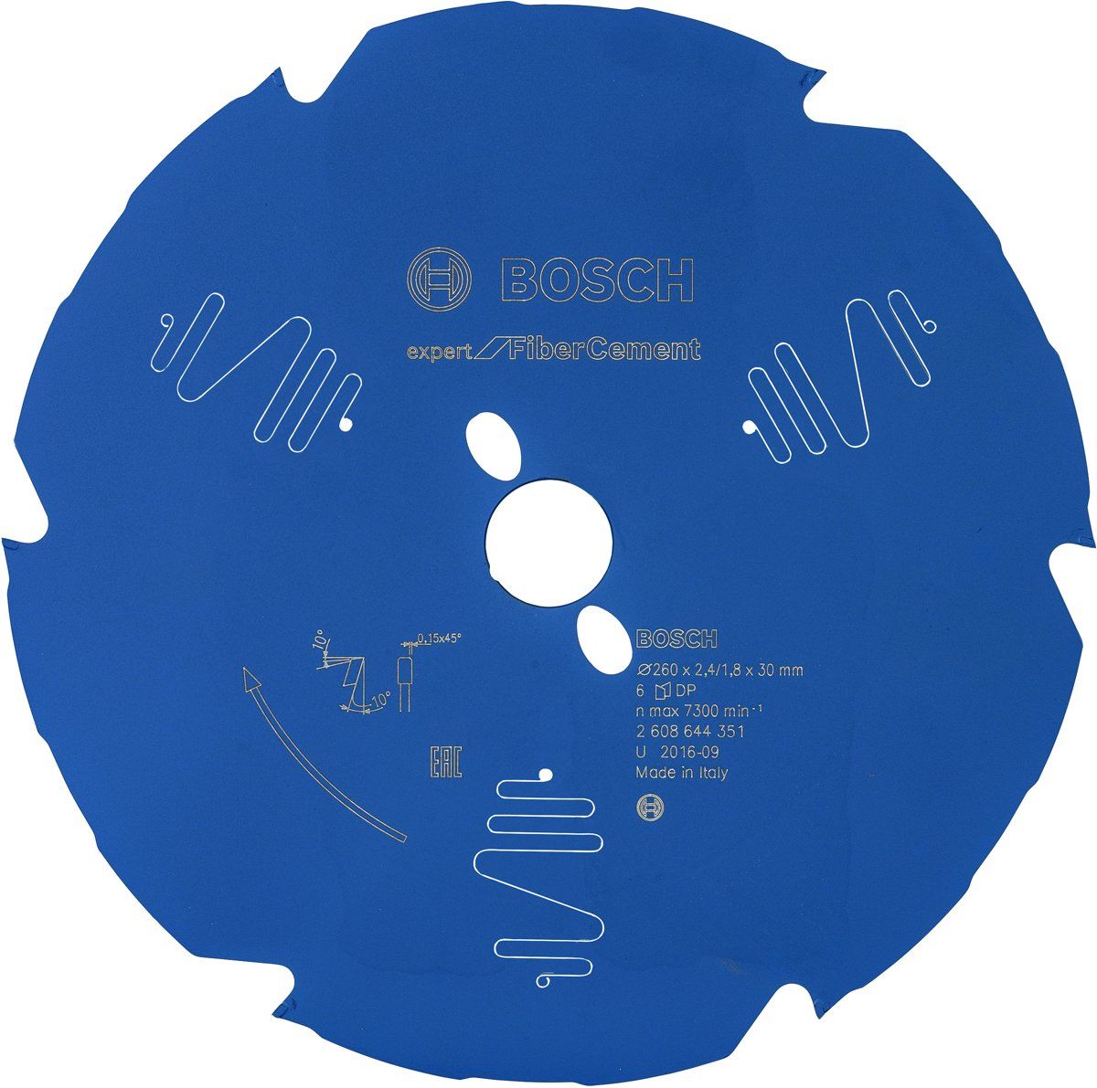 Bosch Expert for Fibre Cement Cirkelzaagblad - 260 x 30 x 2,4 mm