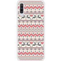 Rendier Rendier siliconen hoesje compatibel met Samsung Galaxy A70 Kersttrui