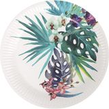 Algon Wegwerpborden, 23 cm, robuust en milieuvriendelijk, ideaal voor feestjes, evenementen en vergaderingen, 8 stuks