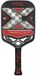 NOX Luxury Nerbo 18K Pickleball Racket - Zwart/Rood
