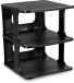 Plasticforte Schoenenrek verticaal - stapelbaar - zwart - kunststof - 26 x 25 x 30 cm - voor 3x paar schoenen - ruimtebesparend/opbergruimte