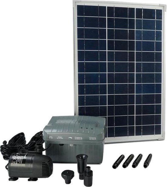 Ubbink SolarMax 1000 Fonteinpomp - Op Zonne-energie - 1350 l/h - 20W - 1.90 m