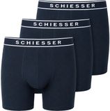 Schiesser 3PACK Long-Shorts - 95/5 Multipacks - Onderbroek Heren donkerblauw