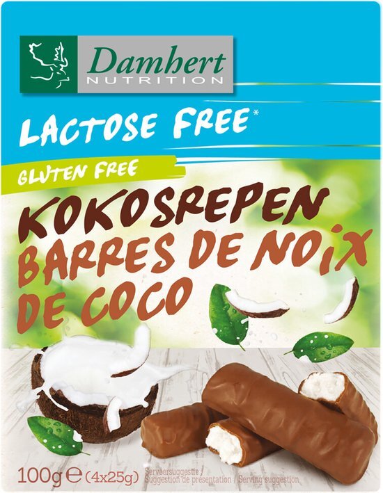 Damhert Kokosrepen lactosevrij 100 G