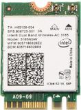 Intel 3165.NGWG netwerkkaart 433 Mbit/s