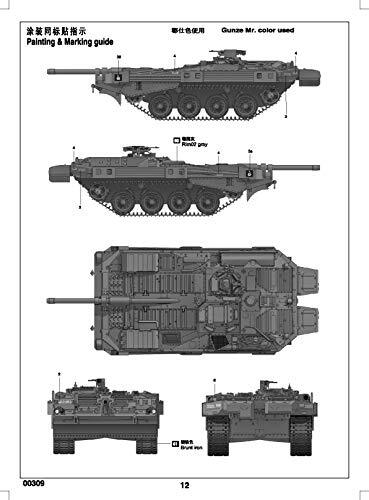 Trumpeter 00309 modelbouwset Zweedse Strv 103B MBT