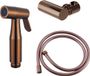 FortiFura Calvi Set de bidet - Douchette à main - Tuyau 150cm - Support - PVD - Cuivre brossé