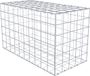 Gabion 100 cm x 60 cm x 50 cm (L x H x T), maille 10 x 10 cm, anneau spiralé