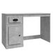 Bureau avec tiroir 115x50x75 cm bois traité gris béton