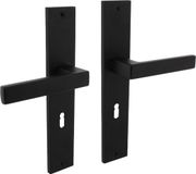 Intersteel Deurkruk Hera op schild 245x45 mm sleutelgat 56 mm mat zwart