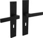 Intersteel Deurkruk Hera op schild 245x45 mm sleutelgat 56 mm mat zwart