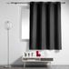 DOUCEUR D'INTERIEUR Douceur d'Intérieur Gordijn, 140 x 180 cm, Polyester, Zwart