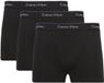Calvin Klein Heren Onderbroeken 3-Pack Icon Stretch Boxers Zwart Maat XXL