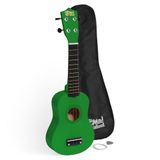 Mad About Ukelele groen | Met koolstofsnaren – zachte hoes, plectrum en reservesnaren inbegrepen