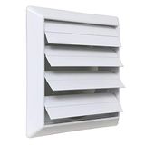 La Ventilazione S19100B ventilatierooster - ABS - wit - 185 x 185 mm