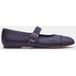Steve Madden Dory Flat Shoes Navy Satin