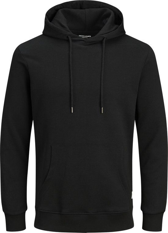 JACK&JONES JJEBASIC SWEAT HOOD NOOS Heren Hoodie - Black - Maat M