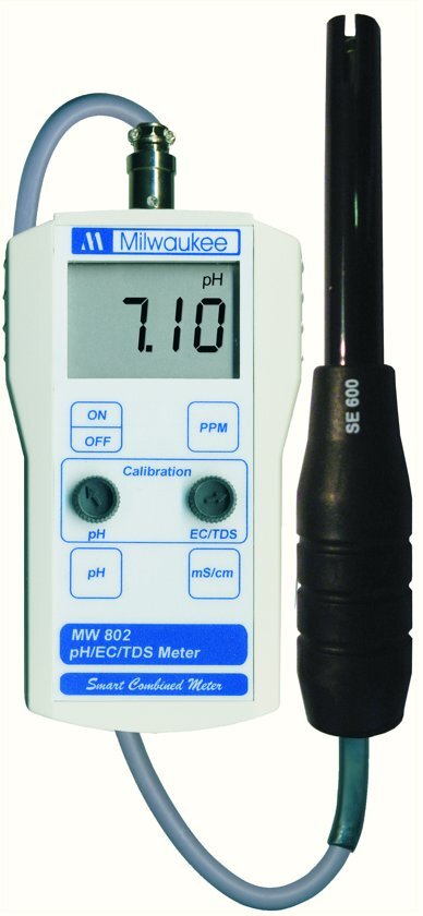Milwaukee MW802 combinatie pH/EC meter