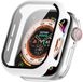 Merkloos / Sans marque Apple Watch Hoesje met Ingebouwde Screen Protector Geschikt voor Apple Watch 11/10 42MM - Full Protect Case met Tempered Glass - Wit