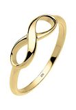 Elli Premium damesring met motief oneindigheid, liefdesbetuiging, 375 geelgoud