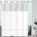 Hookless It's A Snap! Escape 3-in-1 douchegordijn met doorschijnend bovenvenster, flexibele ringen en stoffen voering, 180 x 188 cm, wit
