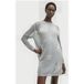 AllSaints Robe Seraph Silver Birch Gris XS