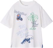Vertbaudet T-shirt met korte mouwen surf ecru