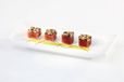 APS 83744 ZEN melamine sushischaal, 22,5x9,5xh3 cm, zwart, set van 4 stuks