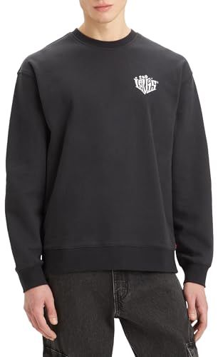 Levi's Men's Relaxed Crew Graphic Sweatshirt - Brin Levi S Palm Sce - Size S