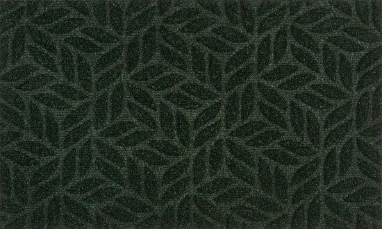 Kleen-Tex Dune Deurmat voor binnen en buiten - Leaves midnight green - 45 x 75 cm