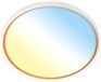 B.K.Licht BRILONER Ina LED Plafondlamp Koffiekleur Ø49cm