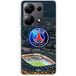 Maniacase Coque Pour Xiaomi Redmi Note 13 Pro 4G PSG logo stade nuit tour eiffel