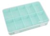Boîte de rangement - Scrapbooking - 10 compartiments - Turquoise