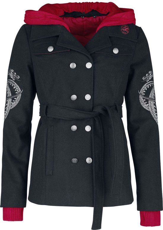 Game of Thrones House of the Dragon Dames Winterjas - zwart - S