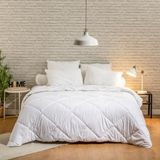 Bleu Câlin Microvezel/Polyester Dekbed, Wit, wit, 220 x 240 cm
