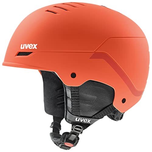 UVEX wanted, Skihelm Unisex-Volwassene, fierce red stripes mat, 58-62 cm