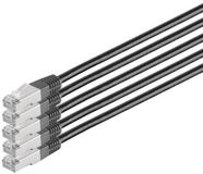S-Impuls Patchkabel cat 6 S/FTP PIMF HF VE5 schwarz 0,25m