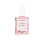 Manucurist Active Plump Nagellak & Verzorging - Collageen & Perzik Extract - Nagel Hydrator met Ultra-Glanzende Baby Rose Glinstering voor Instant Plumping Effect - Nagel Volumizer - Veganistisch